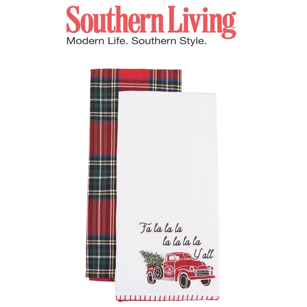 Southern Living Christmas Tea Towel Set